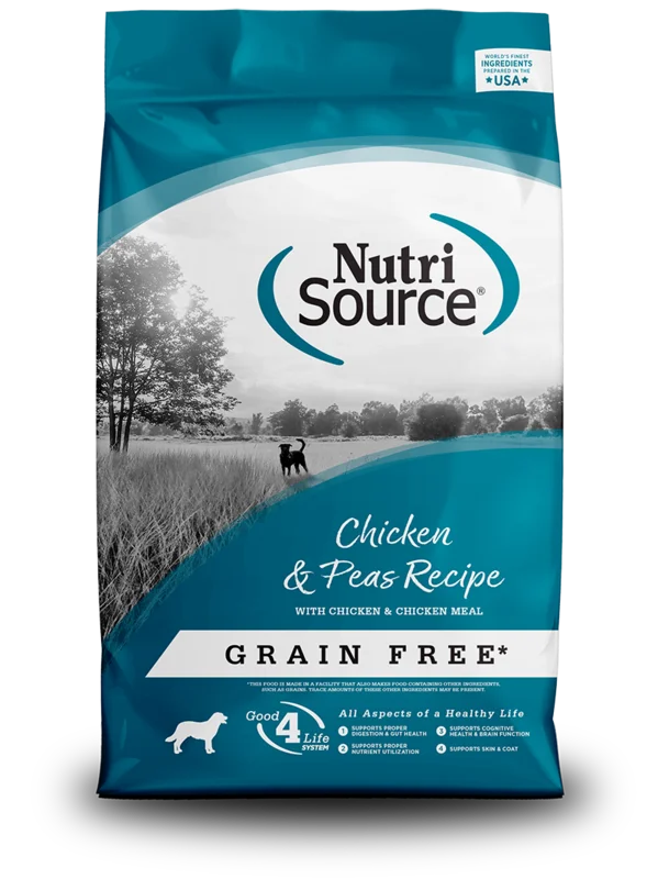 NutriSource Chicken & Peas Recipe Healthy Grain Free Dry Dog Food
