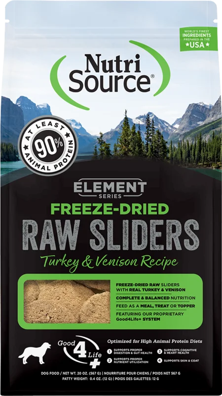NutriSource Element Series Freeze-Dried Turkey & Venison Recipe