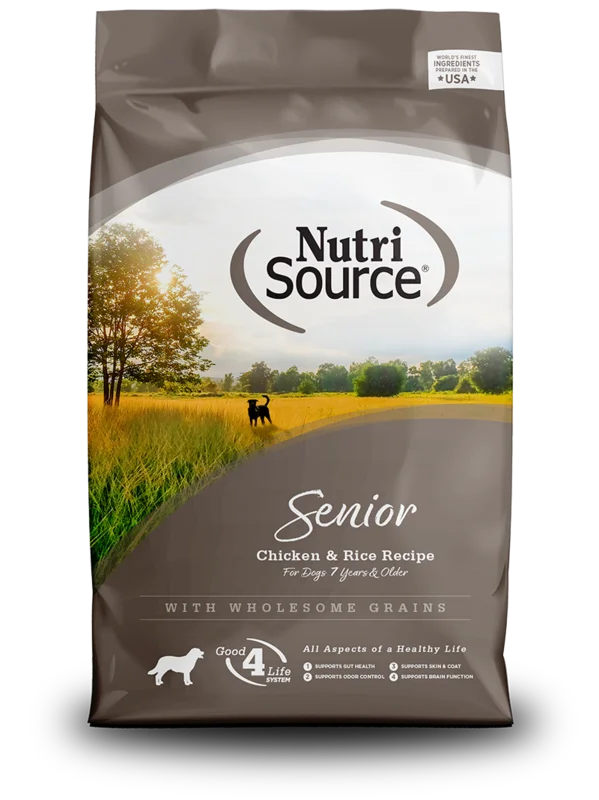 NutriSource Senior Chicken & Rice Recipe Dog Food