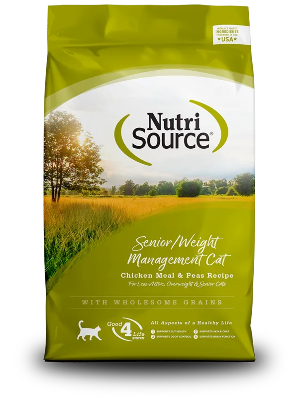 NutriSource Senior / Weight Management Cat Recipe Healthy Weight Cat Food for Seniors