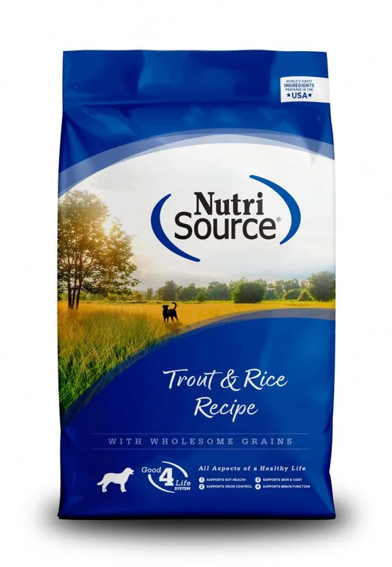 NutriSource Trout & Rice Recipe Healthy Dry Dog Food