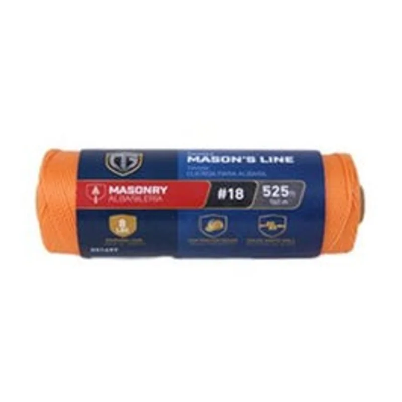 Nylon Mason Line, Twisted, Orange, #18 x 525-Ft.