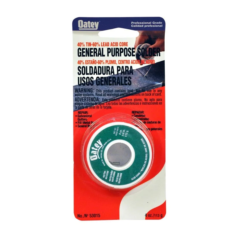 Oatey 1/4 lb. 40/60 Acid Core Wire Solder