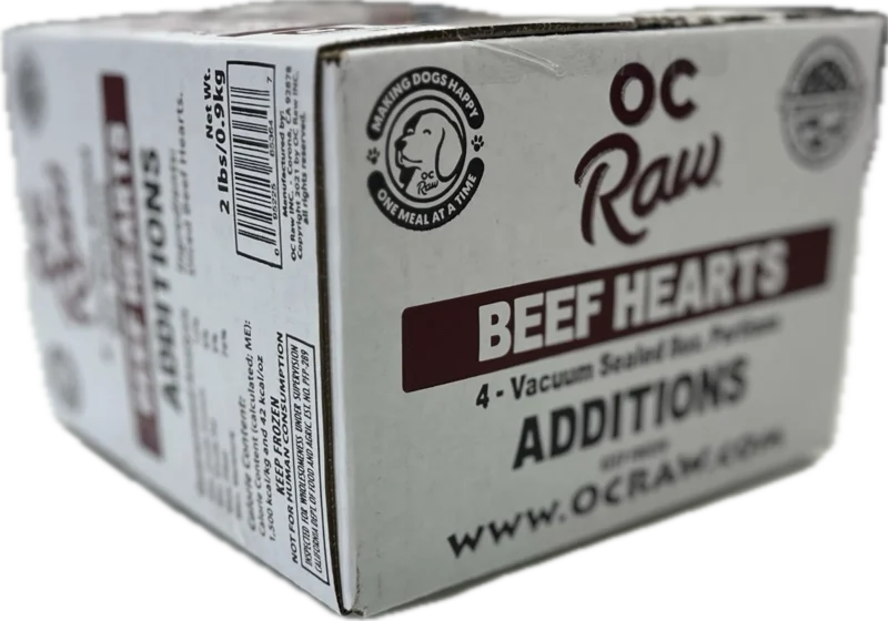 OC Raw Dog Beef Hearts Additions