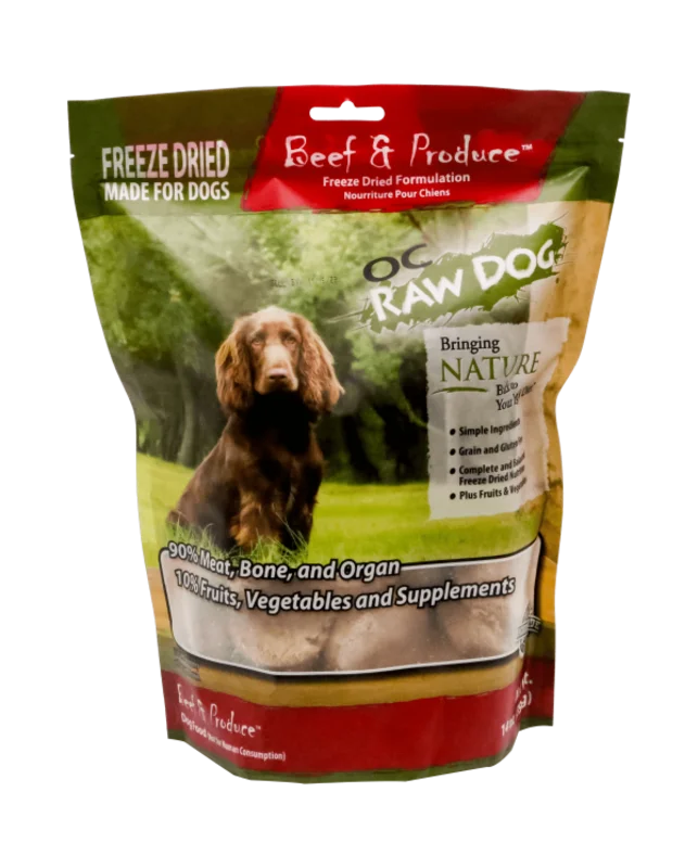 OC Raw Dog Freeze-Dried Beef & Produce Sliders