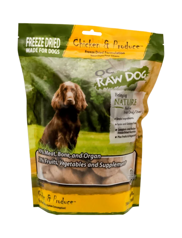 OC Raw Dog Freeze Dried Chicken & Produce Sliders