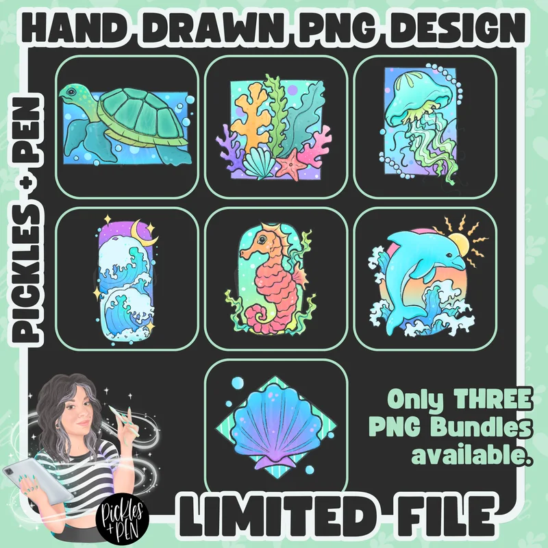 Ocean Magic Collage PNGs [LIMITED]