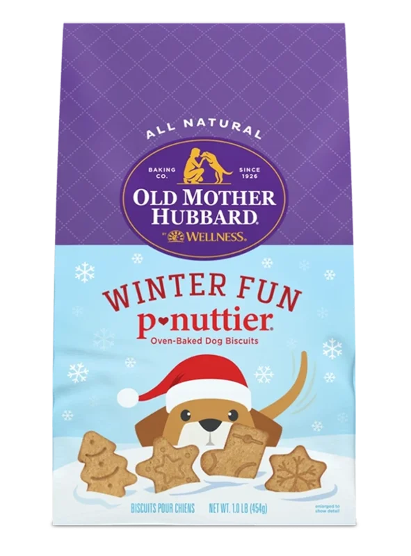 Old Mother Hubbard Winter Fun P-Nuttier Biscuits Baked Dog Treats