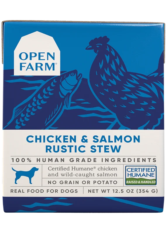 Open Farm Chicken & Salmon Rustic Stew Wet Dog Food