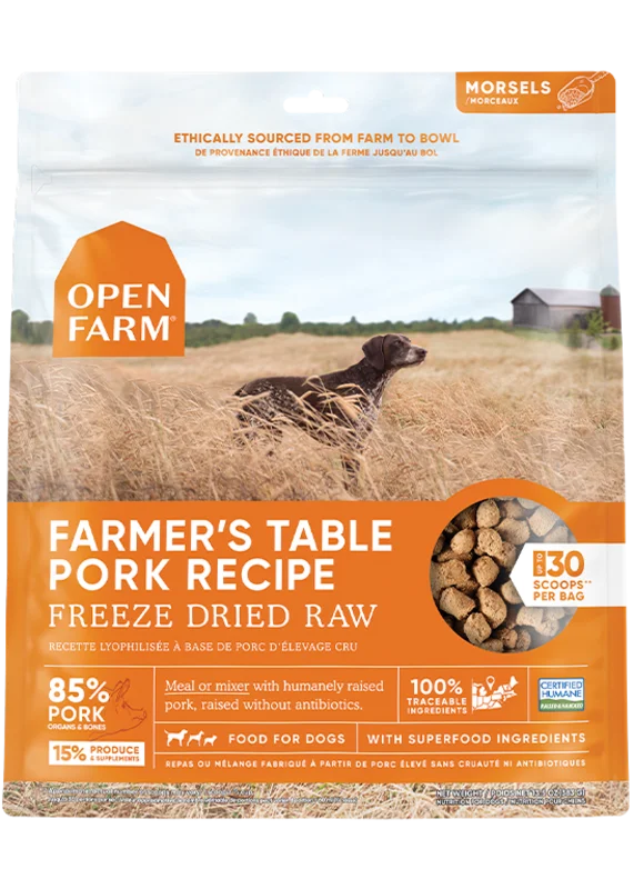 Open Farm Farmers Table Pork Freeze Dried Raw Dog Food