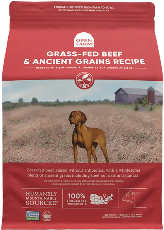 Open Farm Grass-Fed Beef & Ancient Grains Dry Dog Food