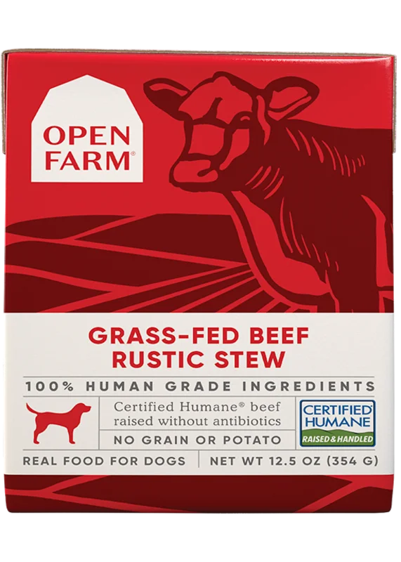 Open Farm Grass-Fed Beef Rustic Stew Wet Dog Food