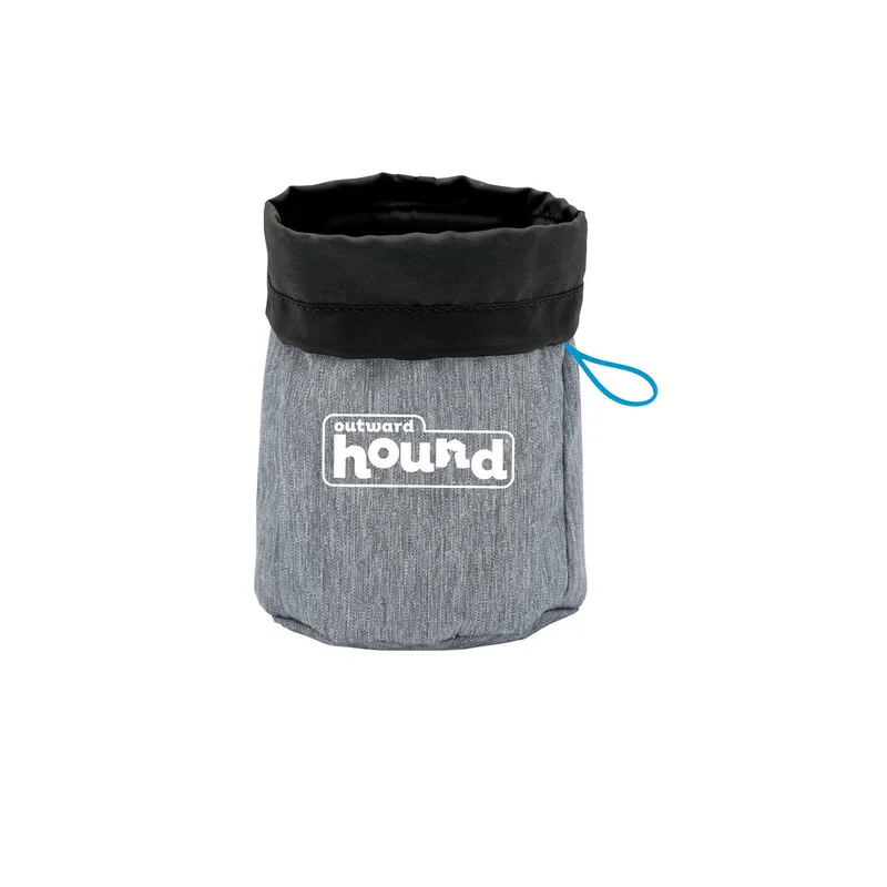 Outward Hound Treat Tote Hands-Free Dog Training Pouch Grey