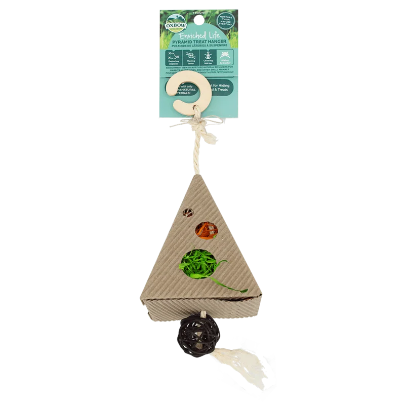 Oxbow Enriched Life Pyramid Treat Hanger Brown
