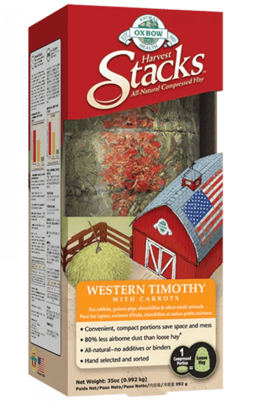 Oxbow Western Timothy Harvest Stacks with Carrots