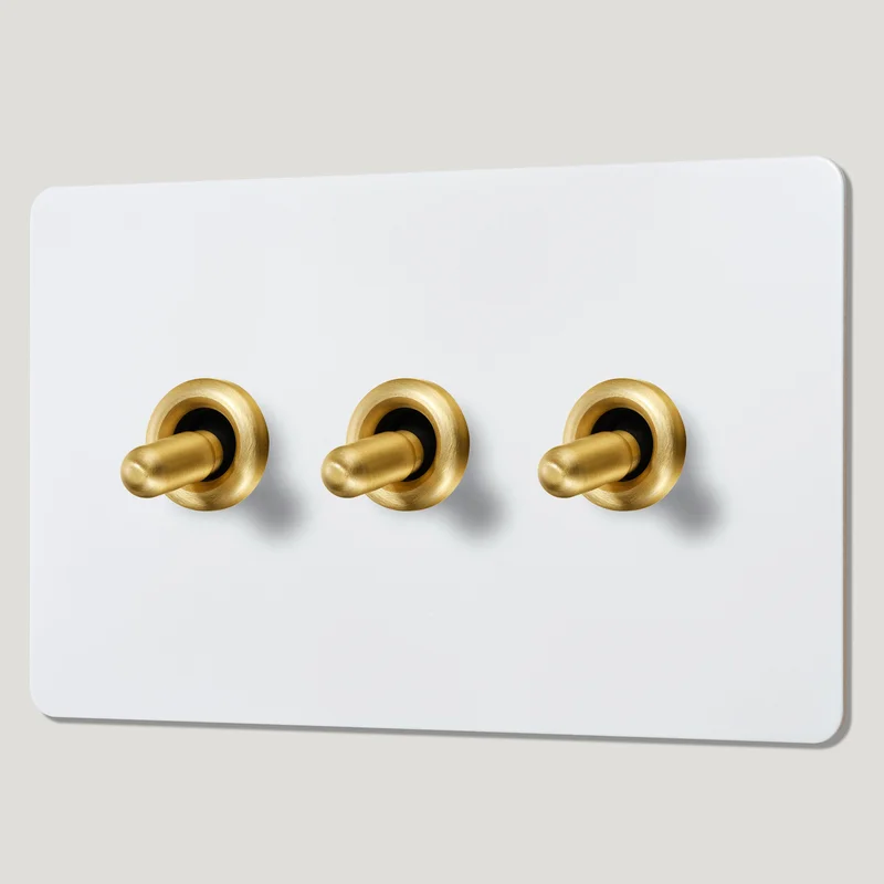 PALO 3G Paintable Toggle Switch - Brass