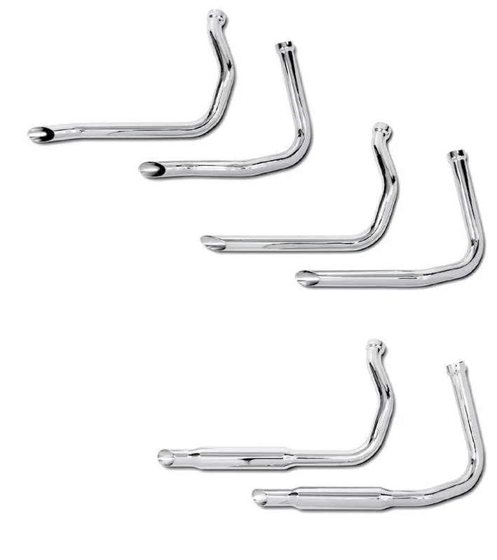 Panhead Staggered Dual Exhaust Systems For 1948 - 1964