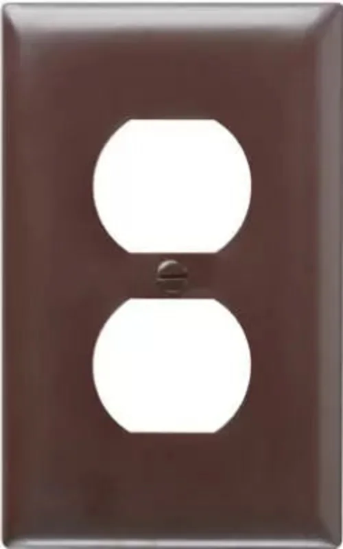 Pass & Seymour Cc Nylon Wall Plate 1 Outlet Brown Brown