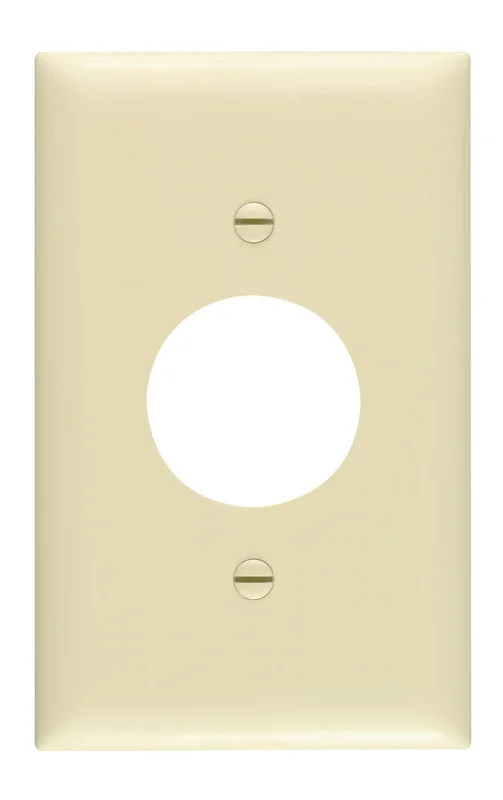 Pass & Seymour Single Receptacle Openings, One Gang, Ivory Ivory