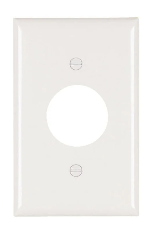 Pass & Seymour Single Receptacle Openings, One Gang, White White