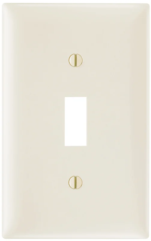 Pass & Seymour Toggle Switch Openings, One Gang, Light Almond Light Almond