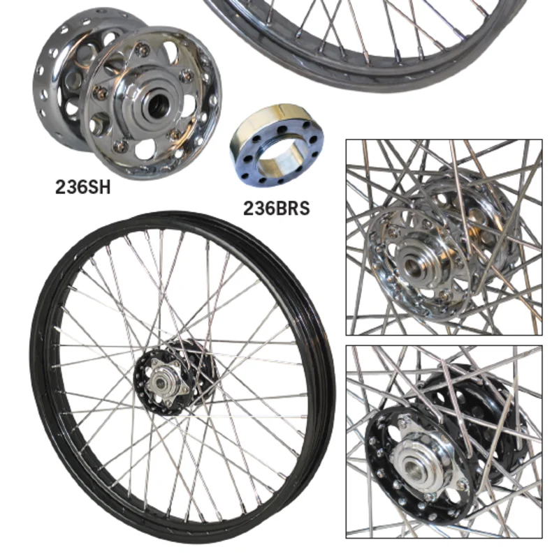 Paughco Custom Narrow Star Hubs And 21" Front Wheel Assemblies