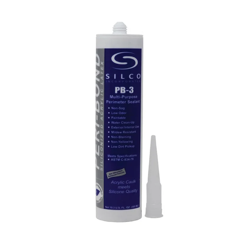 Peri-Bond PB-3 Siliconized Acrylic Latex Caulk (Paintable), 10.3 oz White