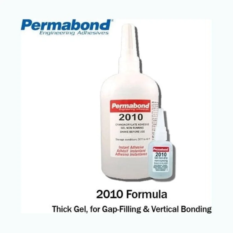 Permabond 2010 Fast-Set Shock-Resistant No-Sag No-Drip Gel for metals, plastics, rubbers