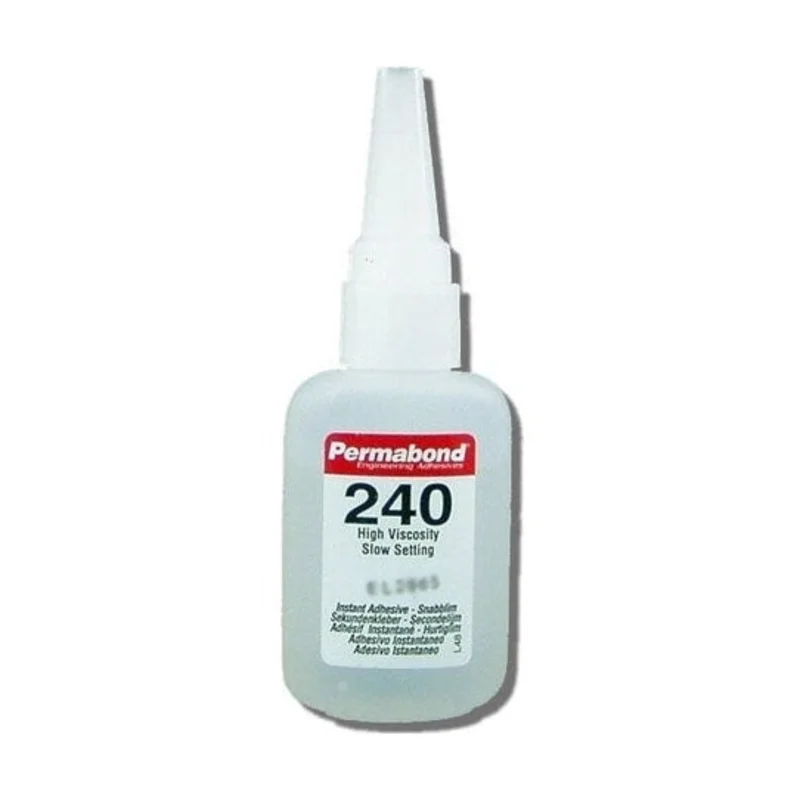 Permabond 240 Instant Adhesive-Slow-Set Gap Filling, Great for Plastic & Rubber