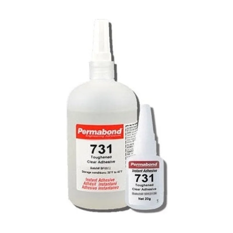 Permabond 731 Instant Adhesive-Toughened & Flexible Slow-Set General Purpose