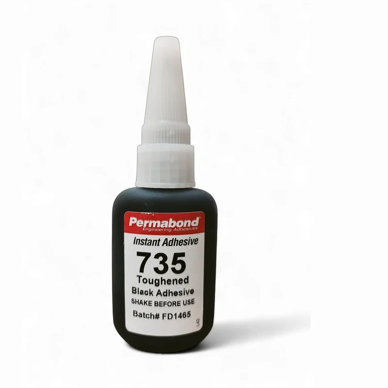 Permabond 735 Instant Adhesive-Black Magic Toughened & Flexible Slow-Set-Gap Filling
