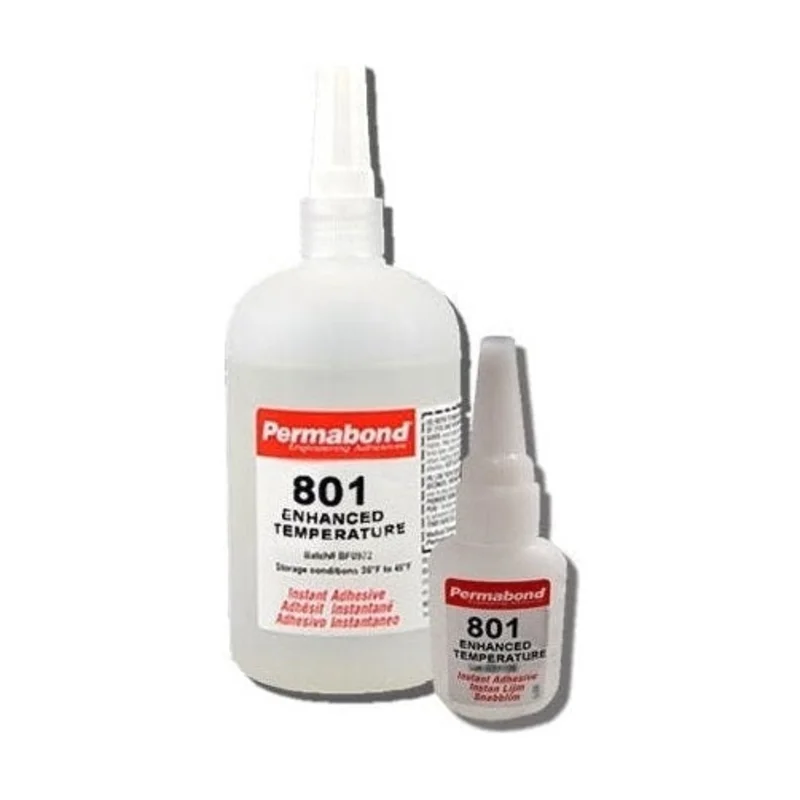 Permabond 801 Instant Adhesive-Fast-Set Temperature-Resistant Thin General Purpose