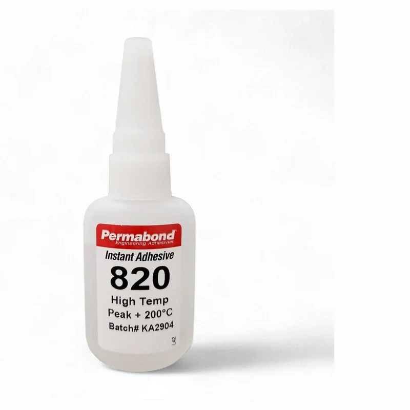 Permabond 820 Instant CA Adhesive Fast Set Temperature Resistant Low Viscosity Thin General Purpose