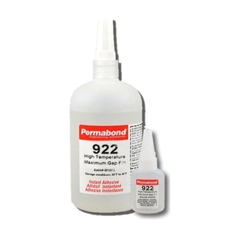 Permabond 922 Instant Adhesive-Fast-Set, Thick Gap Filling, 2-Step High-Temp Resistant