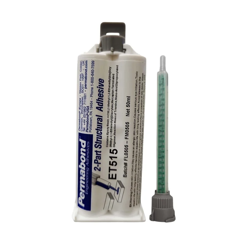 Permabond ET515 1:1-Ratio Medium Set 10 - 20 min Two-Part Epoxy Adhesive Cartridges and Accessories