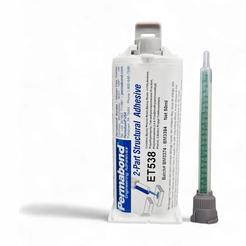 Permabond ET538 1:1 Ratio Slow Set 120 - 150 min Gray color Two-Part Epoxy Adhesive