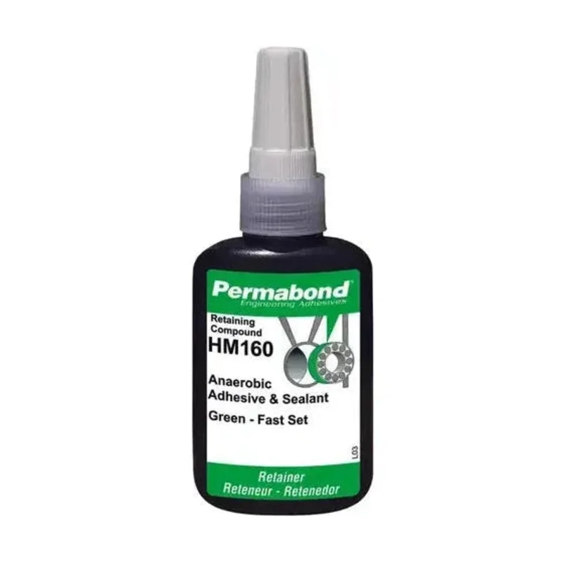 PERMABOND HM160 ANAEROBIC RETAINING COMPOUND ADHESIVE GREEN BOTTLE