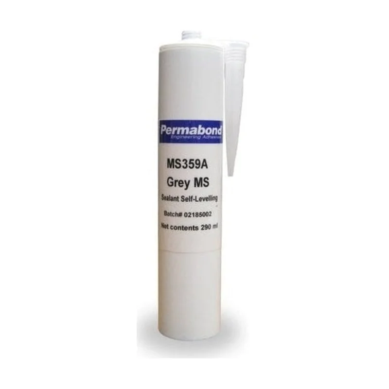 Permabond MS359A Grey MS Polymer Medium Set 10 - 20 min (Thin Viscosity, Self Leveling)
