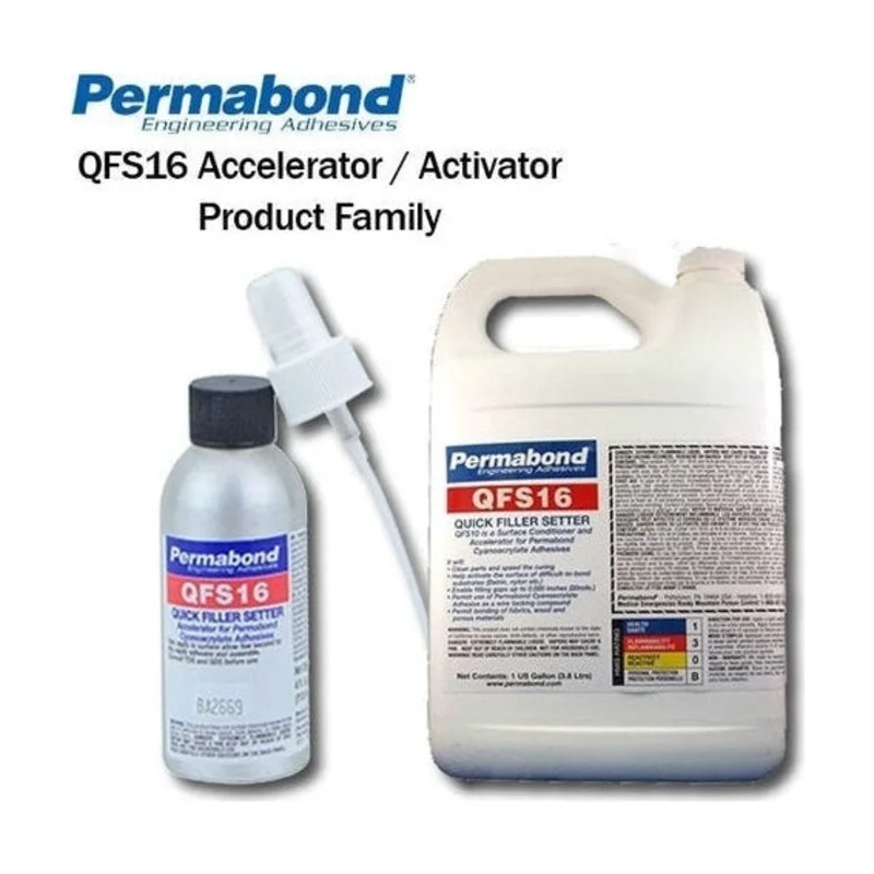 Permabond QFS16 Accelerator & Activator for Cyanoacrylates (CA), Instant Adhesives, and Super Glues