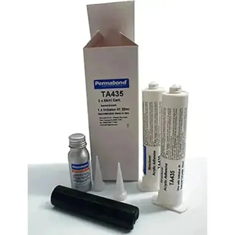 Permabond TA435 Acrylic Slow Set 30-60 min 130ml Kit & 300ml Cartridges