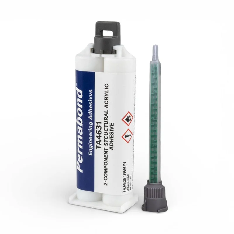 Permabond TA4631 Polyolefin (PE, PP), Nylon & Rubber Bonder, Clear Color, Thin Viscosity 12-18 min Acrylic MMA Adhesive White