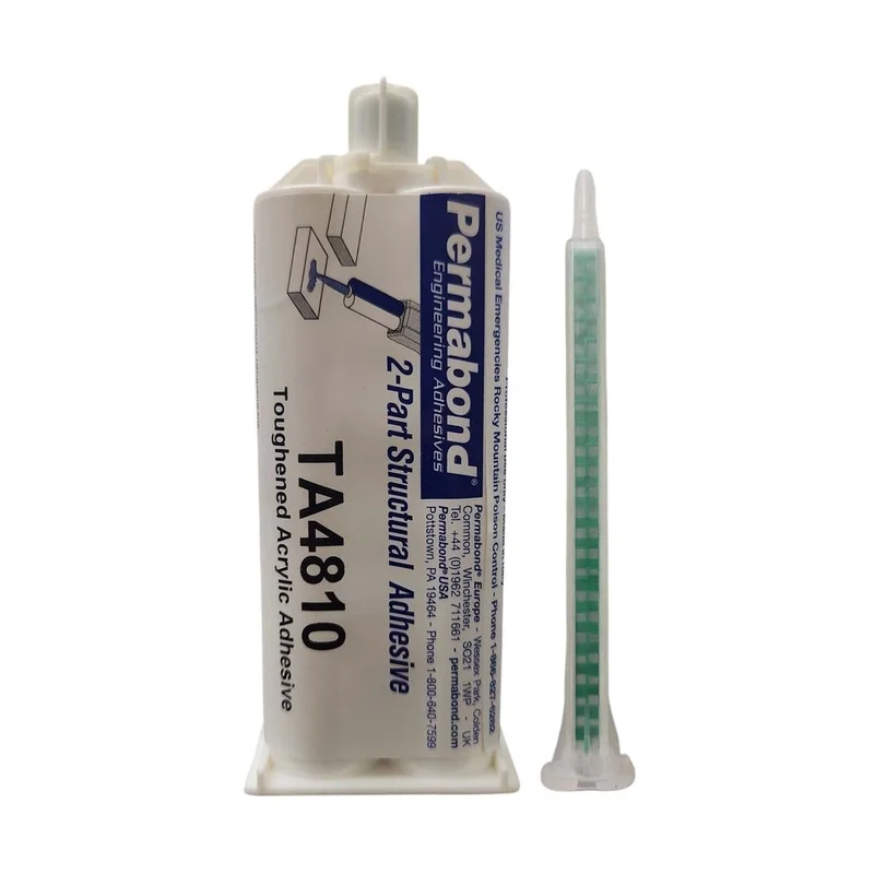 Permabond TA4810 Fast Set 4-6 min No-Primer Metals & Plastics Acrylic Adhesive (50ml And 400ml)