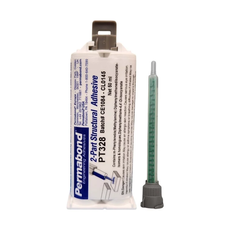 Permabond Urethane PT328 Medium Set 15 - 20 min 50ml and 400ml Cartridge and Starter Kit