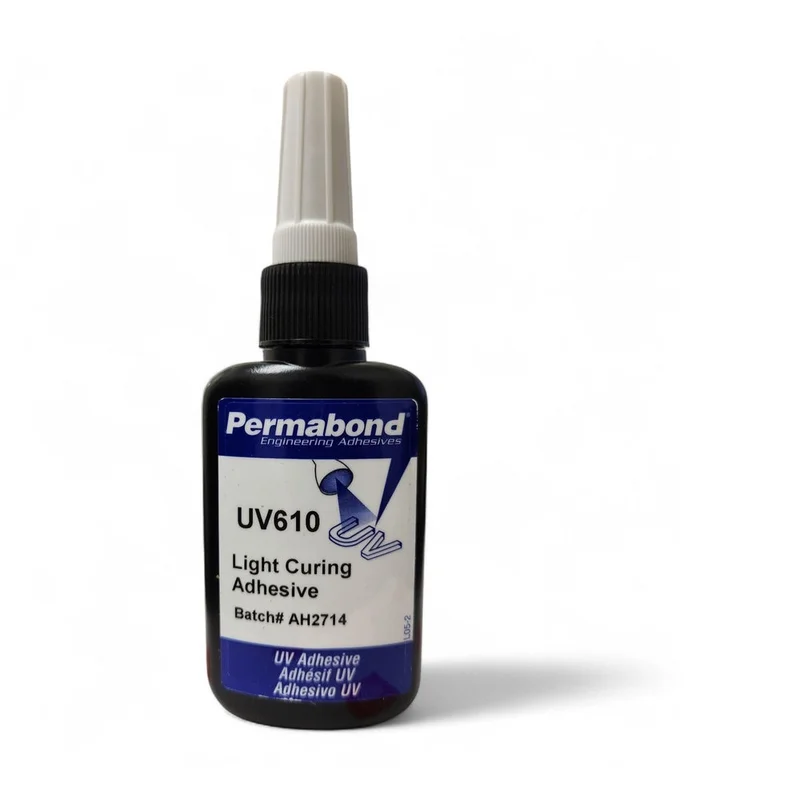 Permabond UV610 UV translucent glue for Glass and Metals