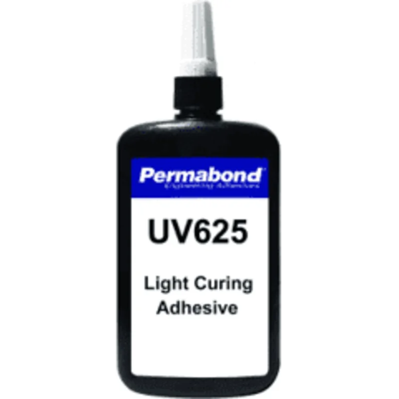 Permabond UV625 UV non-drip thick UV gel glue for gap filling and vertical (wall) bonding