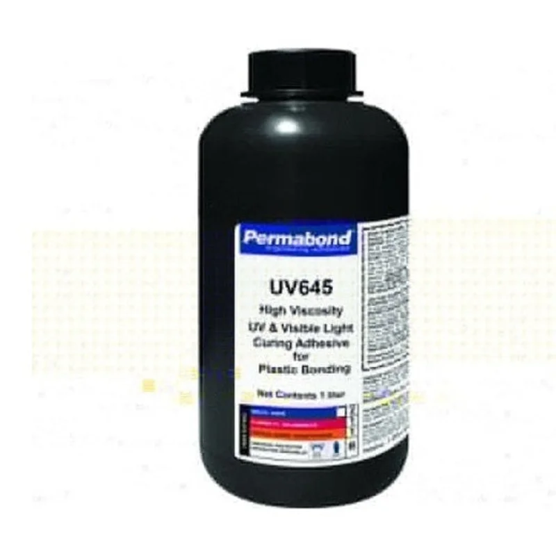 Permabond UV645 UV glue high viscosity gap filling slow-flow plastic bonding clear transparent
