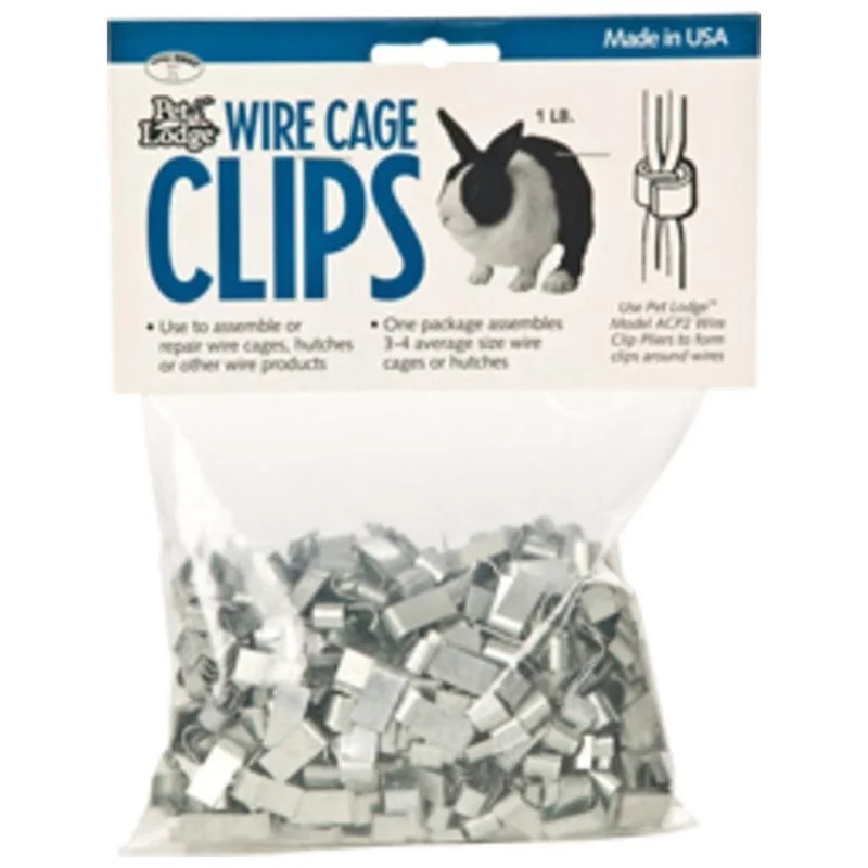 PET LODGE CAGE CLIPS SILVER