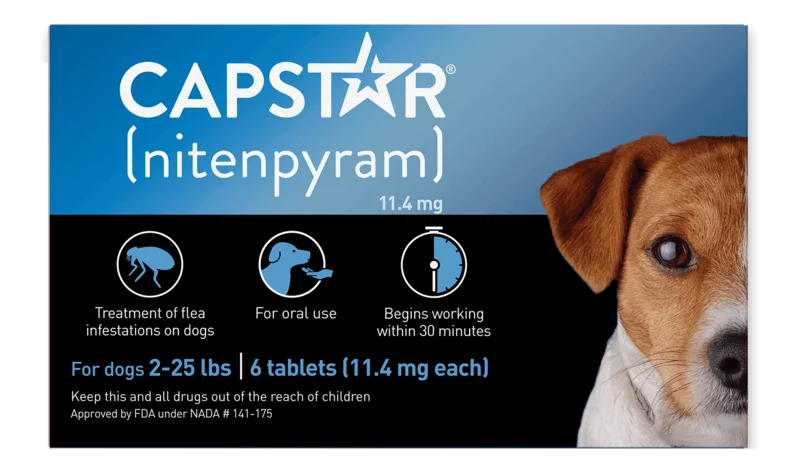 PetIQ CAPSTAR (nitenpyram) Fast-Acting Oral Flea Treatment for Small Dogs