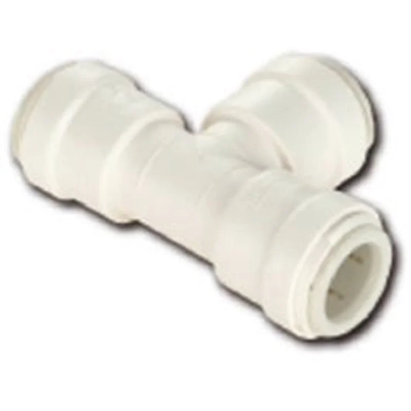 PEX Pipe Fitting, Quick Connect Tee, 3/8-In. Copper Tube