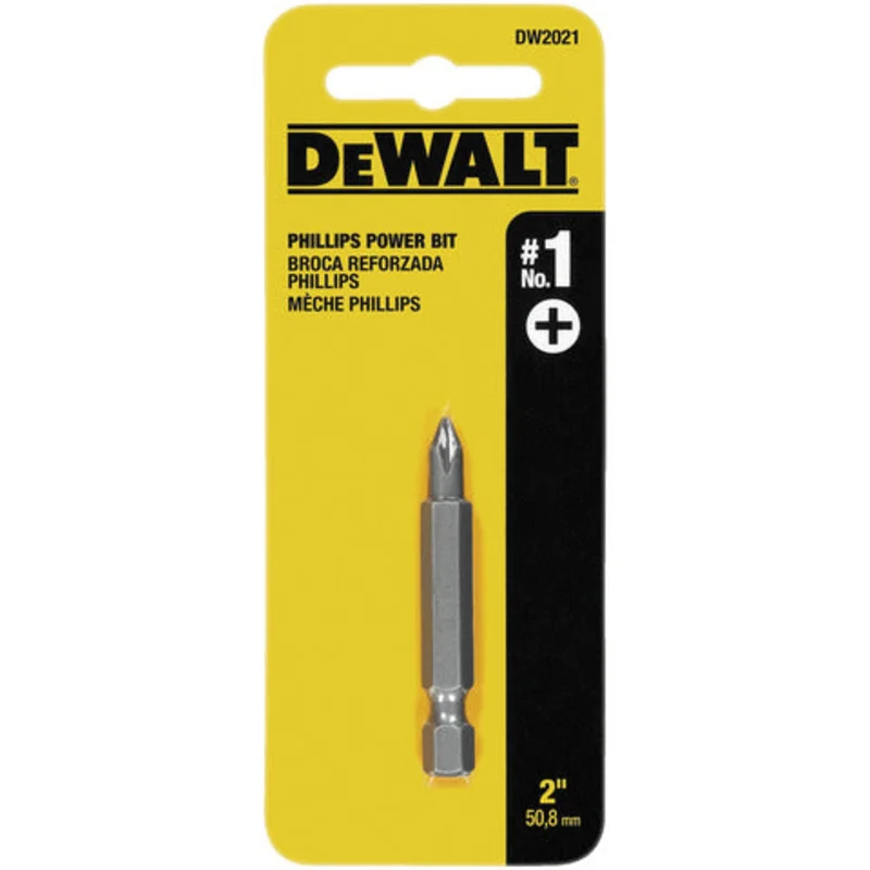 PHILLIPS #1 X 2" POWER BIT DEWALT